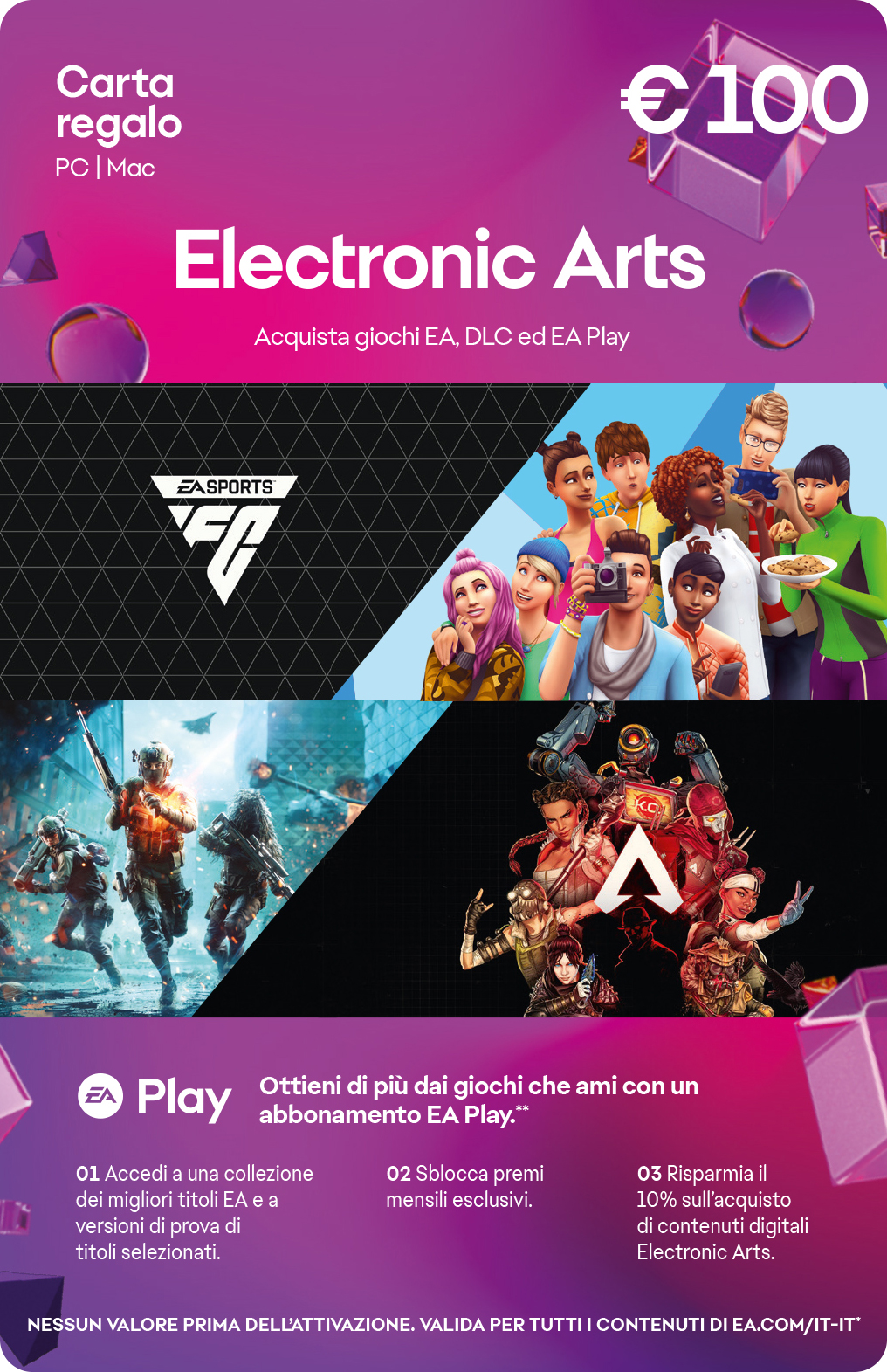 EA Gift Card 100 EUR IT