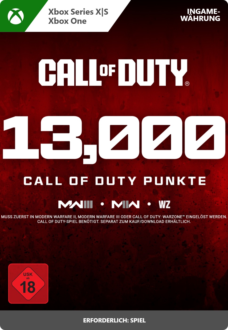 Call of Duty Points - 13,000 - Xbox Series X|S/Xbox One