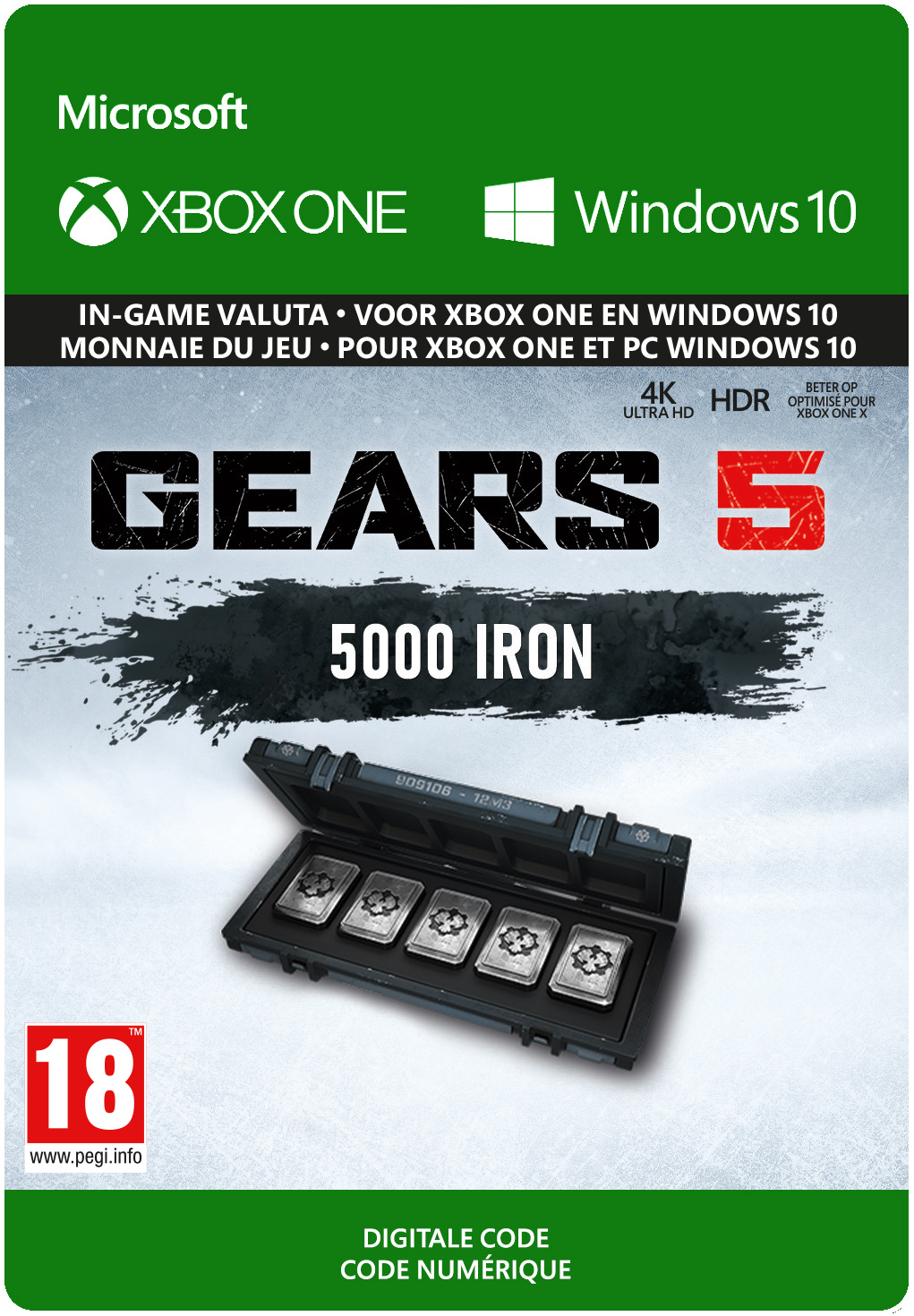 Gears of War 5: 5,000 Iron + 1,000 Bonus Iron - Xbox One and Win 10