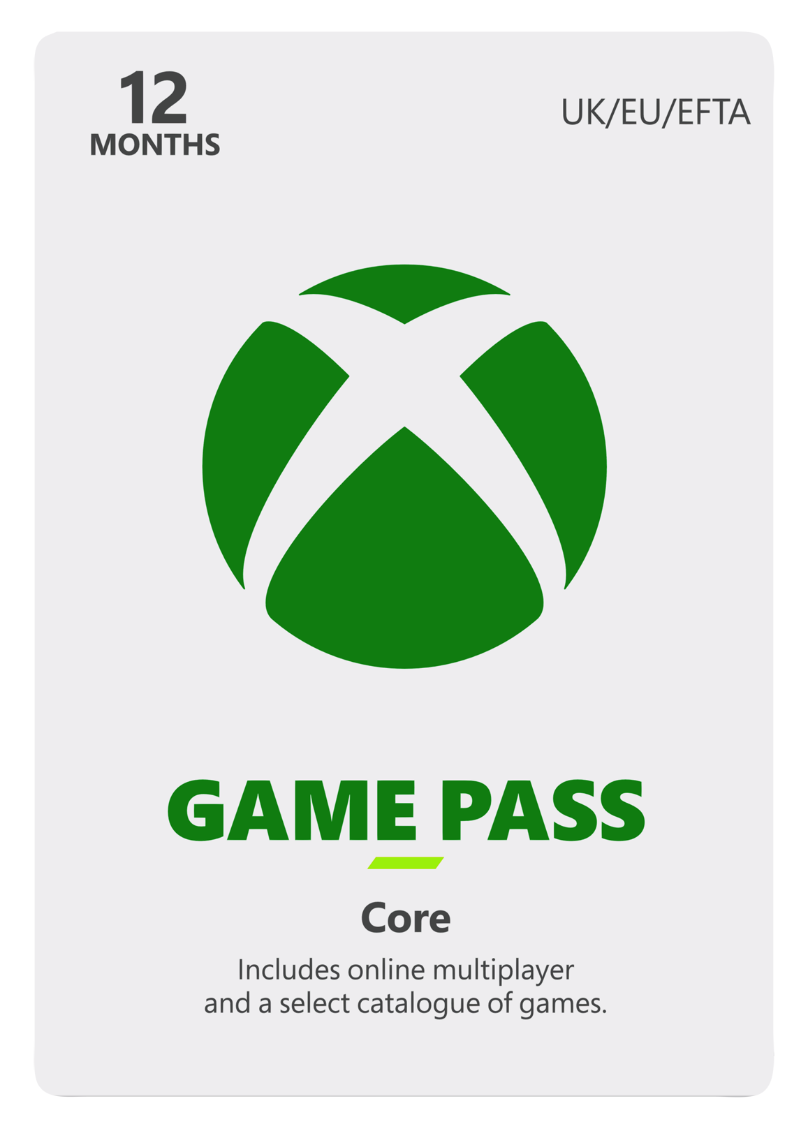 Xbox Game Pass Core - 12 Maanden (Months) Membership