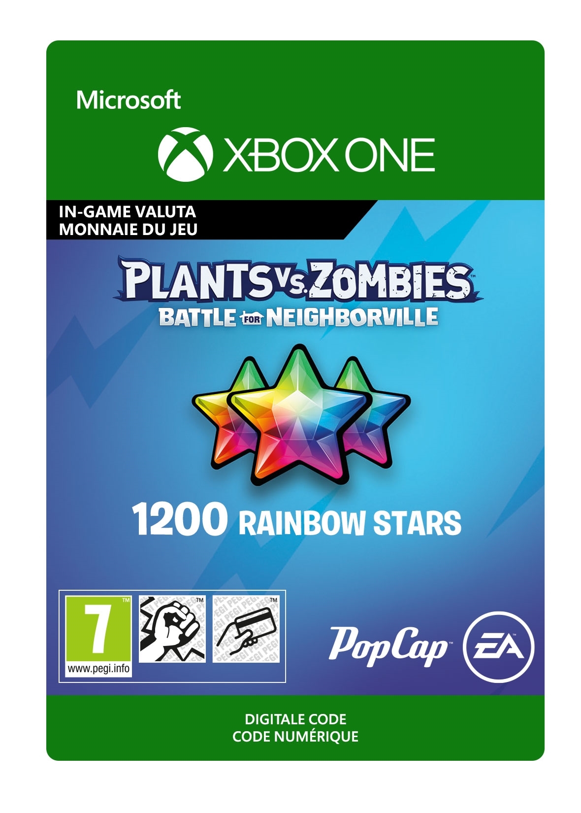 Plants vs. Zombies: Battle for Neighborville: 1200 Rainbow Starss - Xb