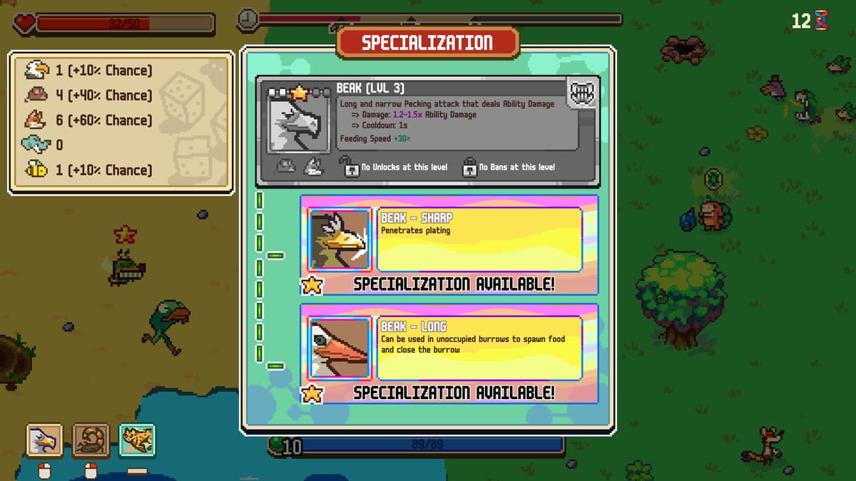Everything is Crab: The Animal Evolution Roguelite