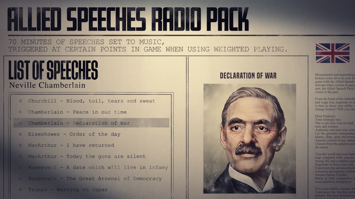 Picture of Hearts of Iron IV: Allied Speeches Pack
