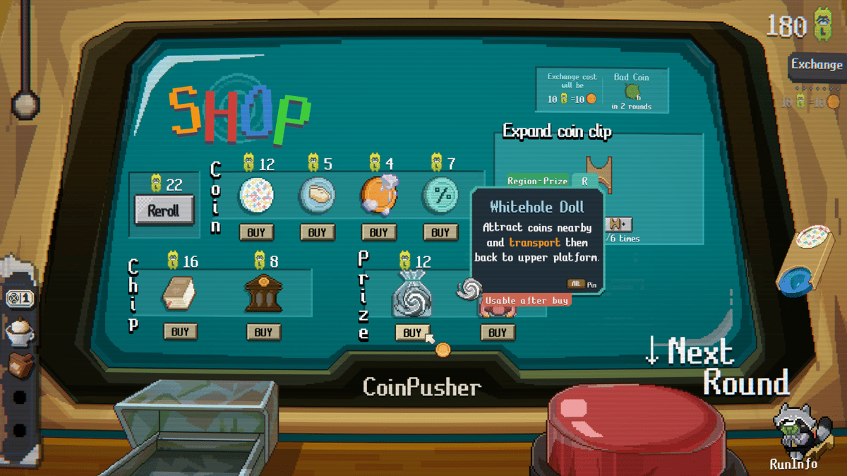 RACCOIN: Coin Pusher Roguelike