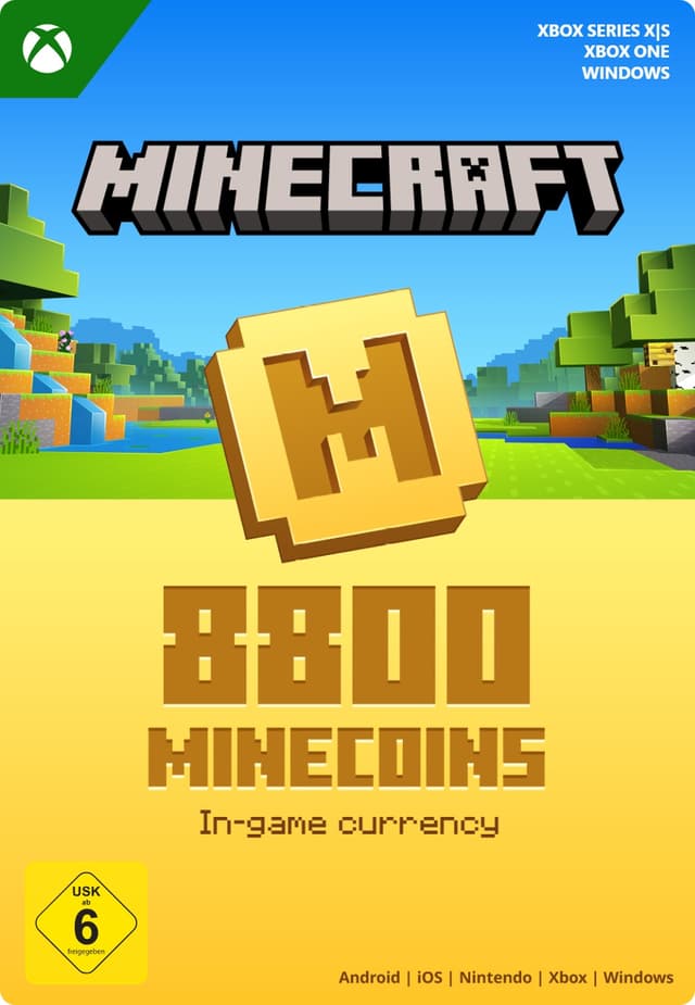 Minecraft Minecoins Pack: 8800 Coins - Xbox Series X|S/Xbox One/Win 10