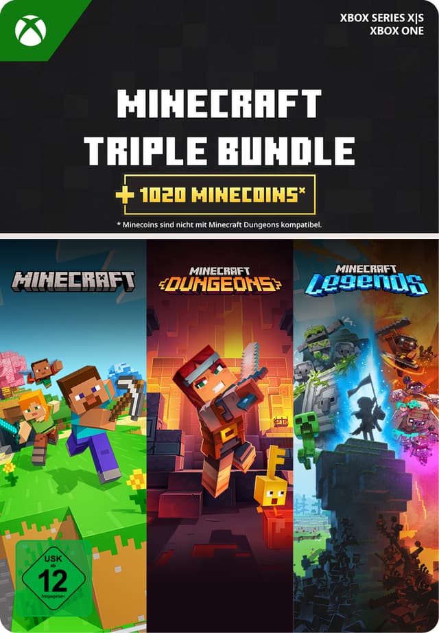Minecraft Triple Bundle - Xbox Series X|S/Xbox One
