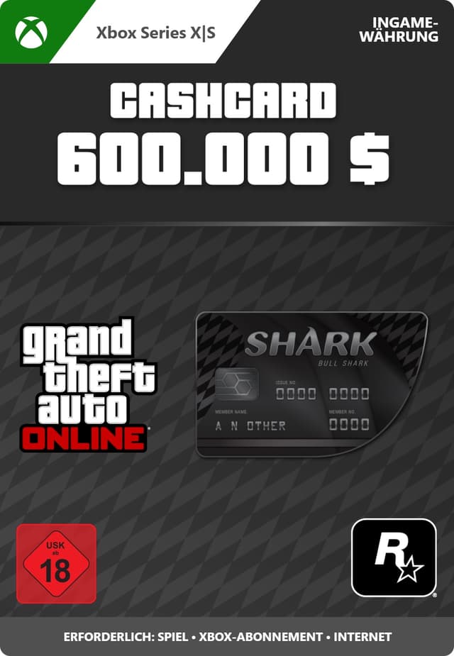 GTA Online: Bull Shark Cash Card - Xbox Series X|S