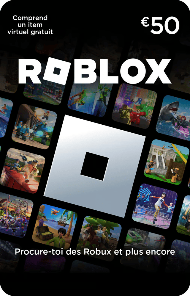 Roblox Gift Card Digital Code 50 EUR BE