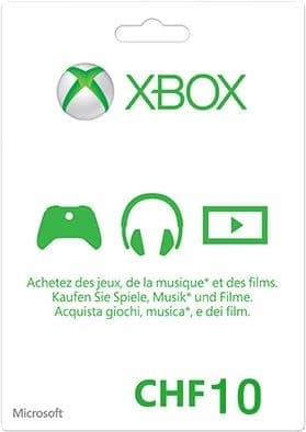Xbox Gift Card 10 CHF (Schweiz)
