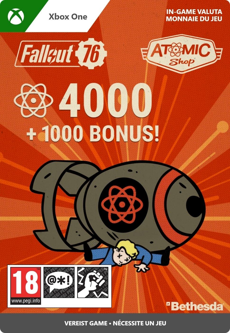 Fallout 76: 4000 (+1000 Bonus) Atoms - Xbox One