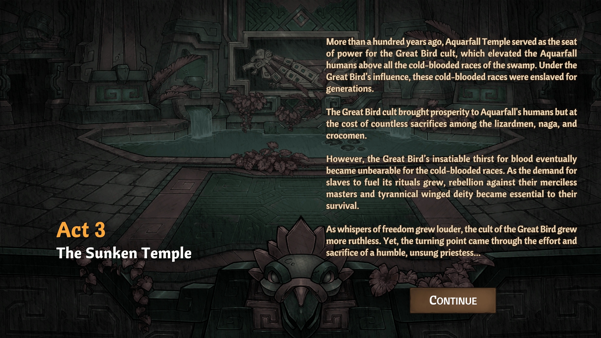 Across the Obelisk - The Sunken Temple