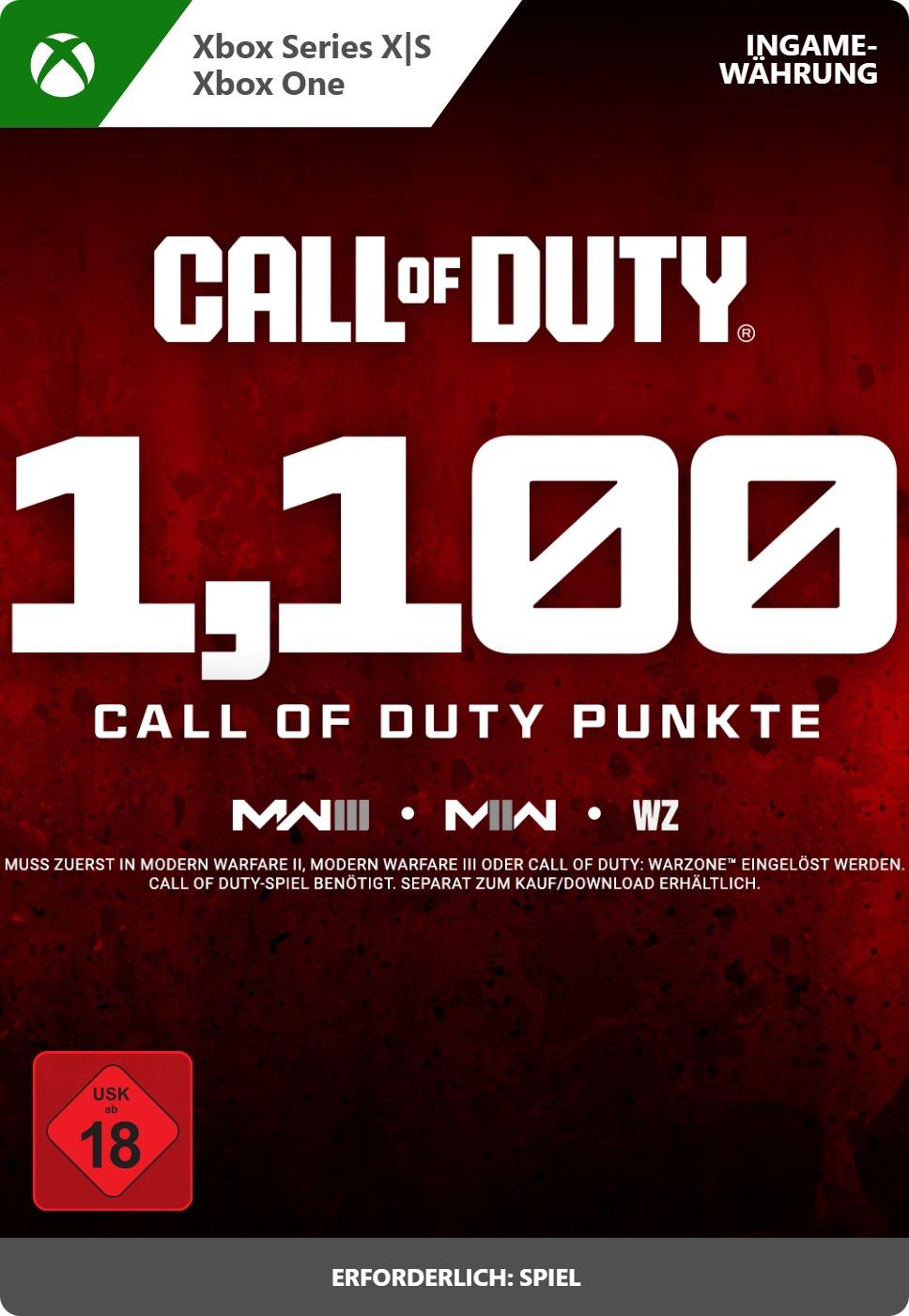 Call of Duty Points - 1,100 - Xbox Series X|S/Xbox One 