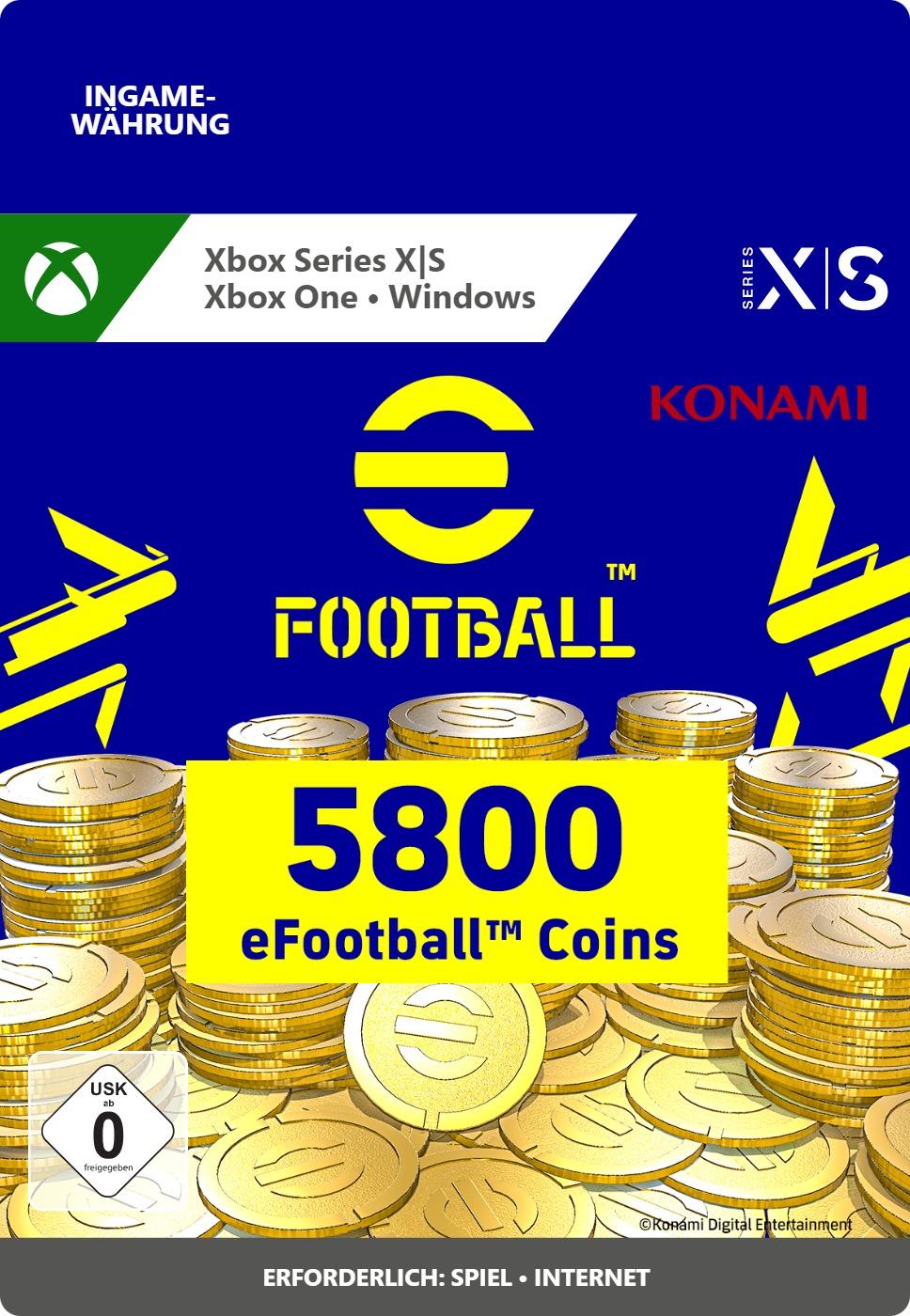 eFootball 2022: eFootball Coin 5800 - Xbox Series X|S/Xbox One/Win10 - Currency