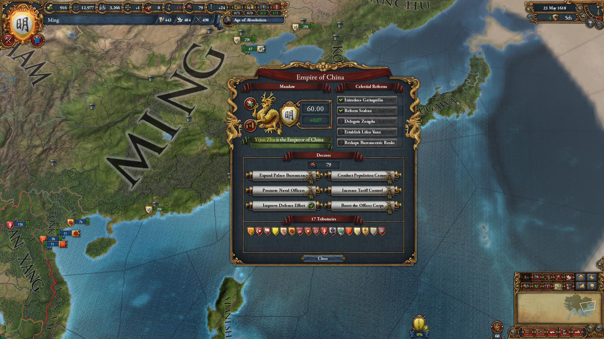 Europa Universalis IV: Mandate of Heaven -Expansion