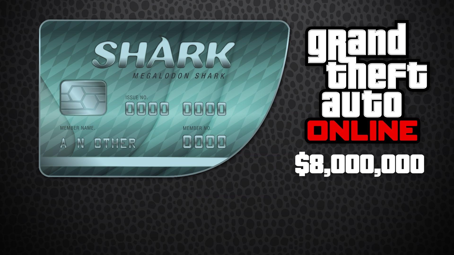 GTA V: Megalodon Shark Card 8.000.000 In-Game GTA Dollars Xbox One (Digital Code)