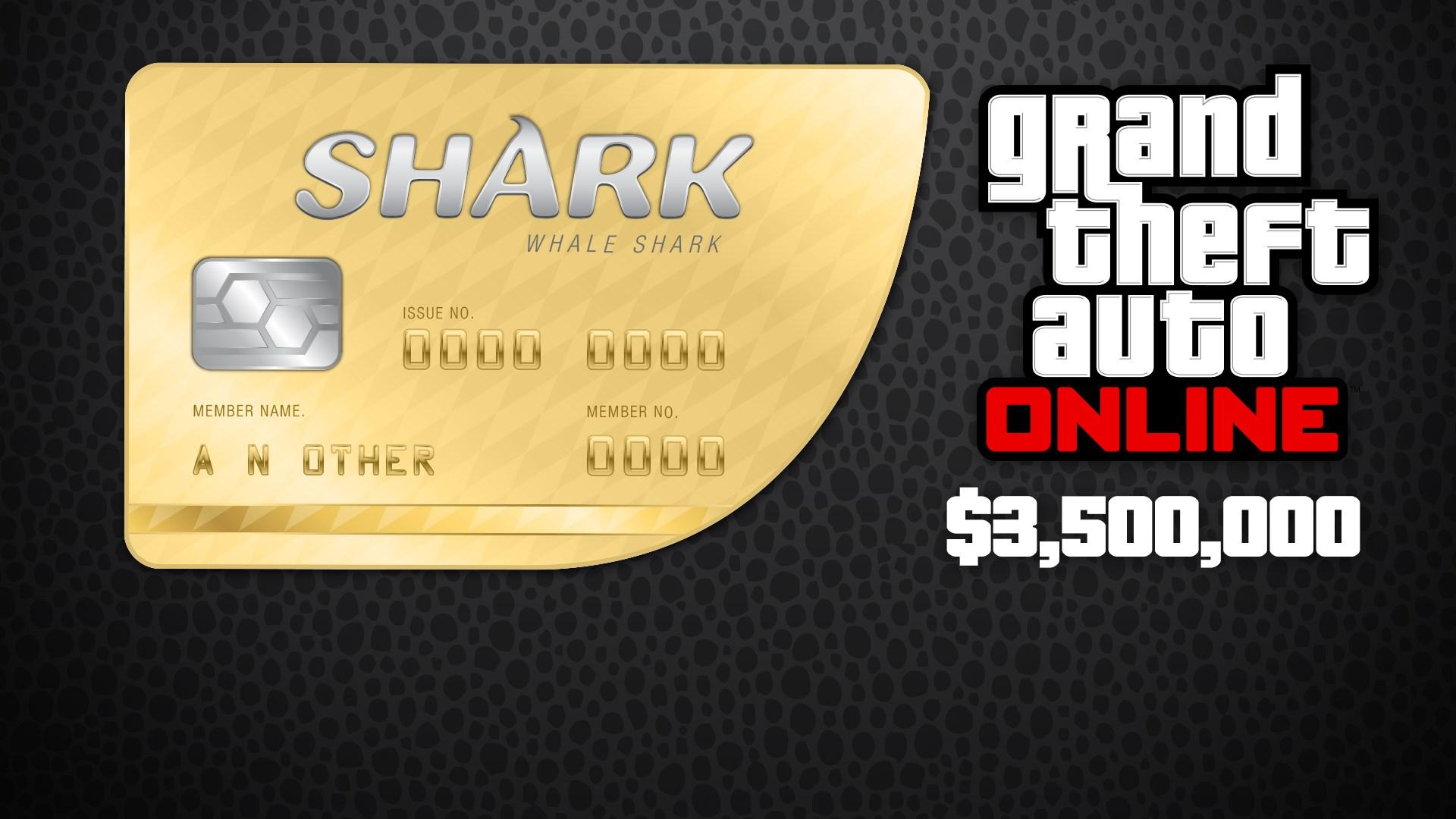 GTA V: Whale Shark Cash Card 3.500.000 In-Game GTA Dollars Xbox One (Digital Code)