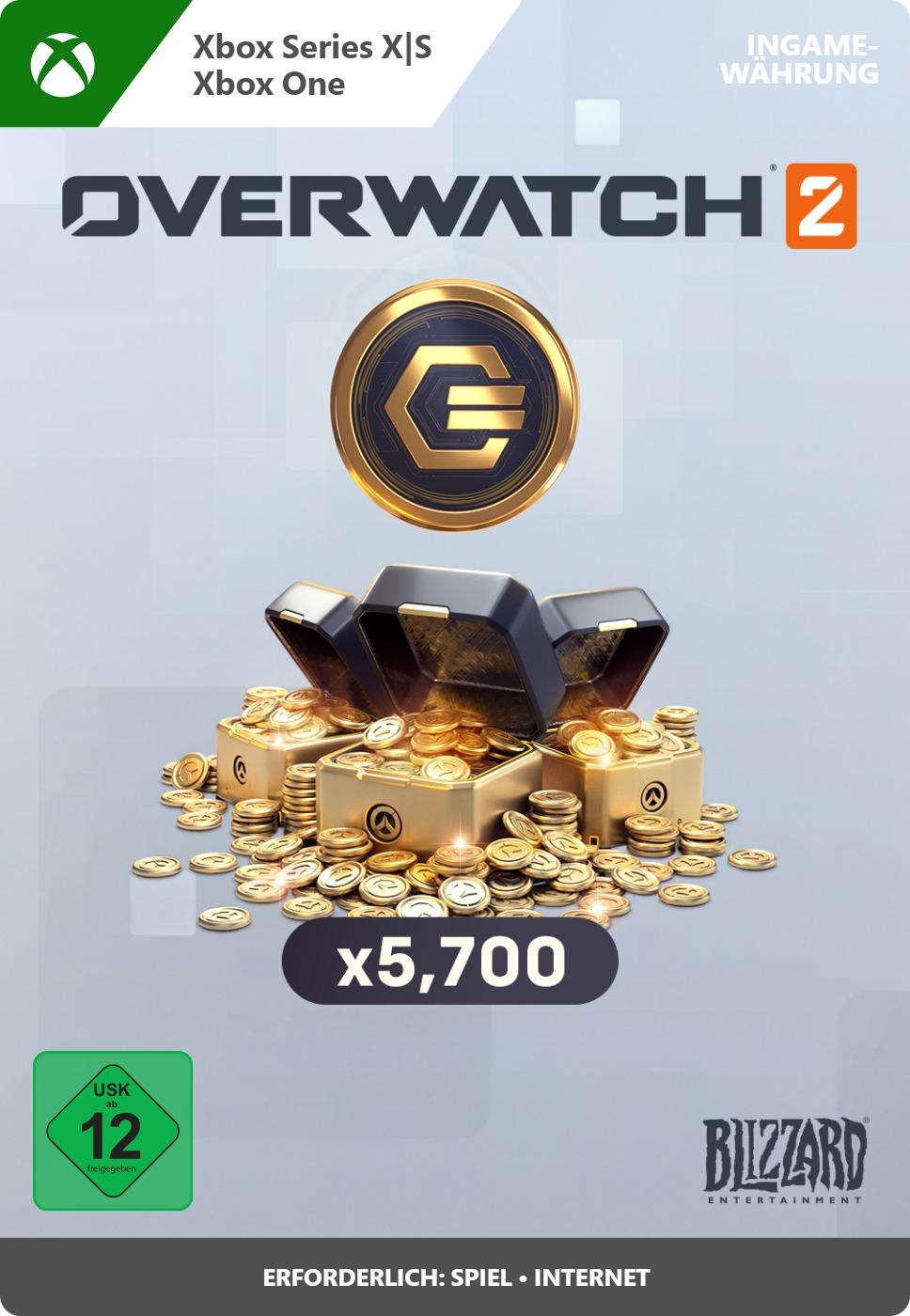 Overwatch 2 - 5000 (+700 Bonus) Overwatch Coins - Xbox Series X|S/Xbox One