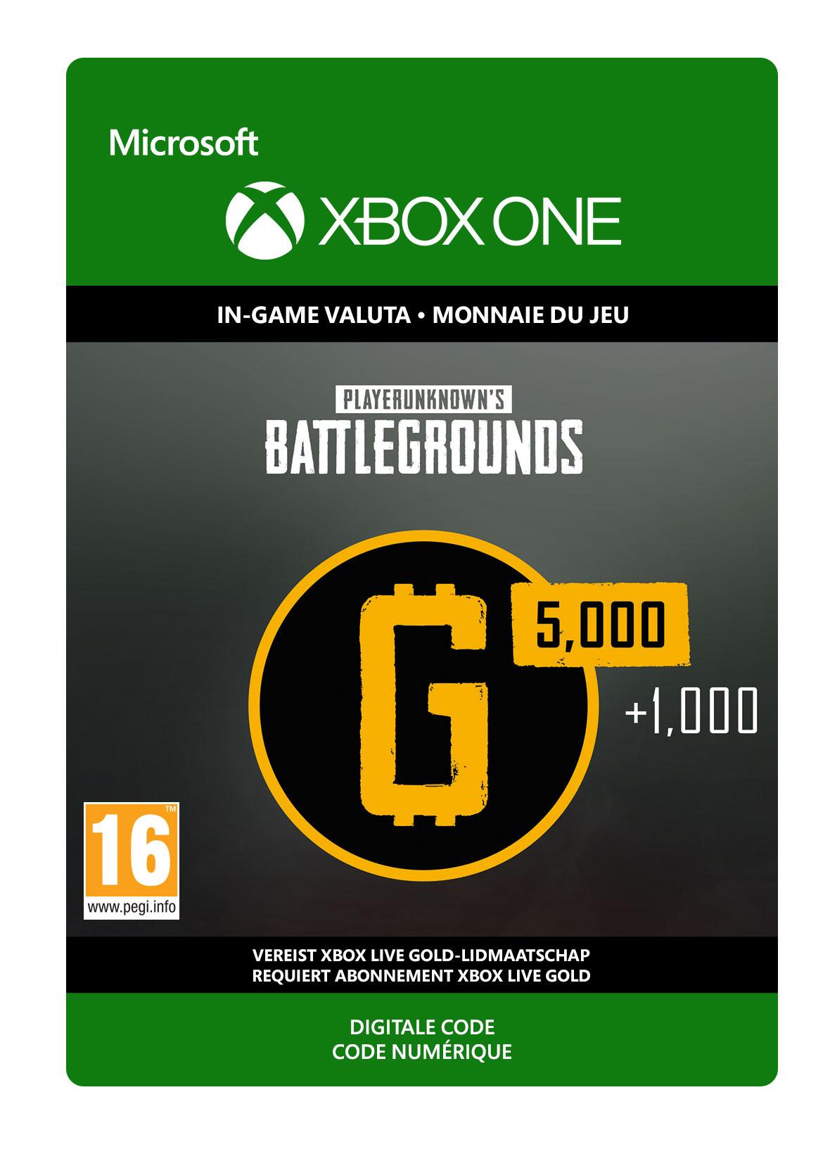 Playerunknown's battlegrounds 5,000 G-Coin (+1,000 Bonus) - Xbox One
