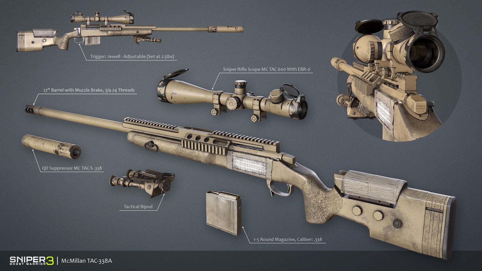 Picture of Sniper Ghost Warrior 3 - Sniper Rifle McMillan TAC-338A