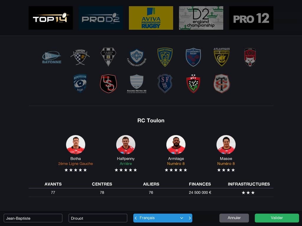 Picture of Pro Rugby Manager 2015