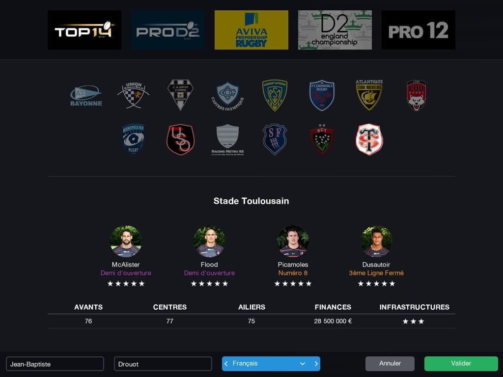 Picture of Pro Rugby Manager 2015