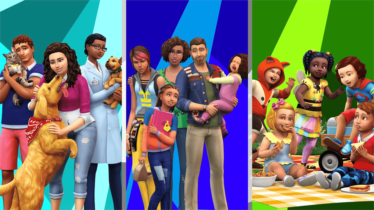 The Sims 4: Bundle - Cats & Dogs, Parenthood, Toddler Stuff - Xbox One
