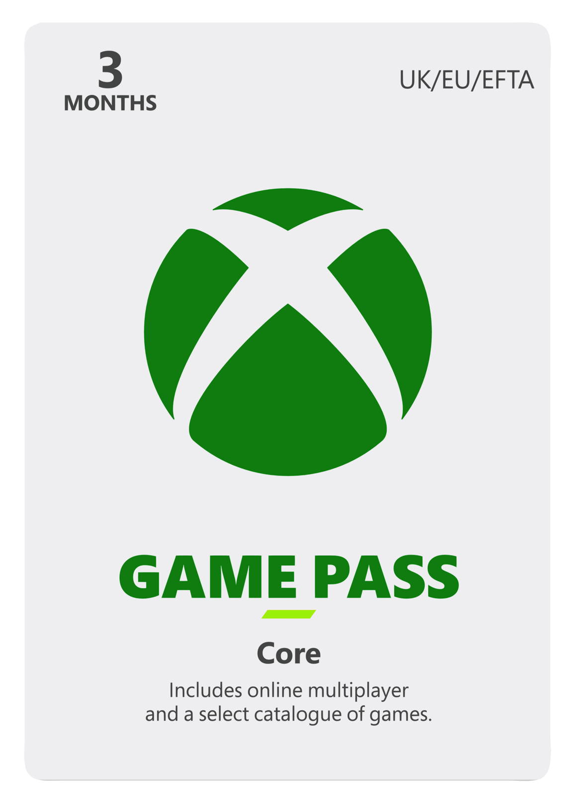 Picture of Xbox Game Pass Core - 3 Maanden (Months) Membership