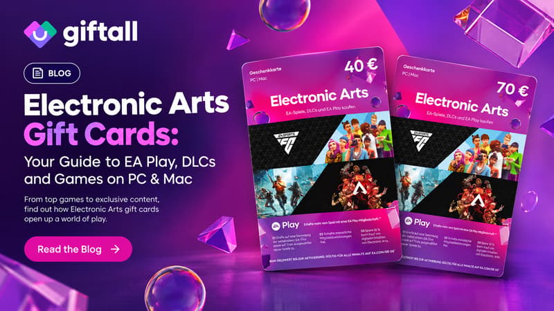 🎮 New EA Gift Cards at Giftall.com: Available Regions, Uses & Redemption Guide