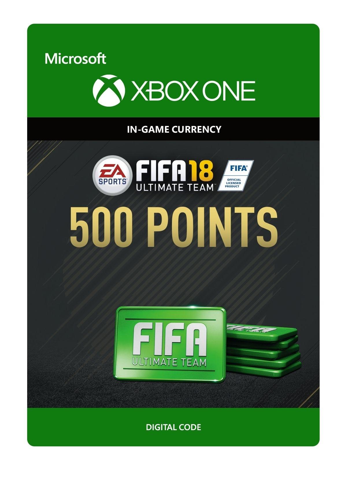 FIFA 18: Ultimate Team FIFA Points 500 - Xbox One - Consumable - Niet beschikbaar in Belgie | 7F6-00130 (ac9626a0-b437-480e-9f87-ccf1bd438fae)