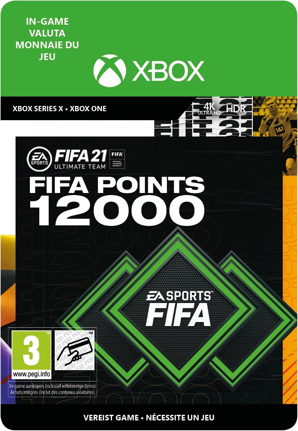 FIFA 21 Ultimate Team 12000 Points - Xbox One - Currency - Niet beschikbaar in Belgie | 7F6-00313 (08f68edc-a193-b743-863a-07ef9d3a848d)