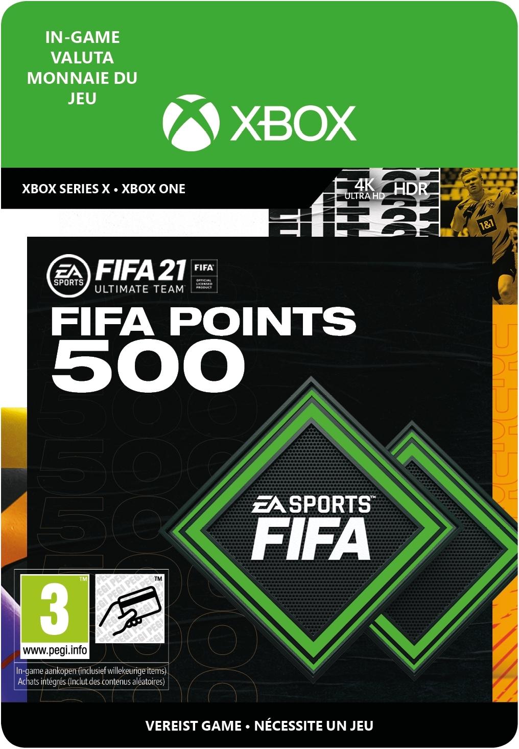 FIFA 21 Ultimate Team 500 Points - Xbox One - Currency - Niet beschikbaar in Belgie | 7F6-00307 (04397d48-a22e-d543-a098-4829aa8ce107)
