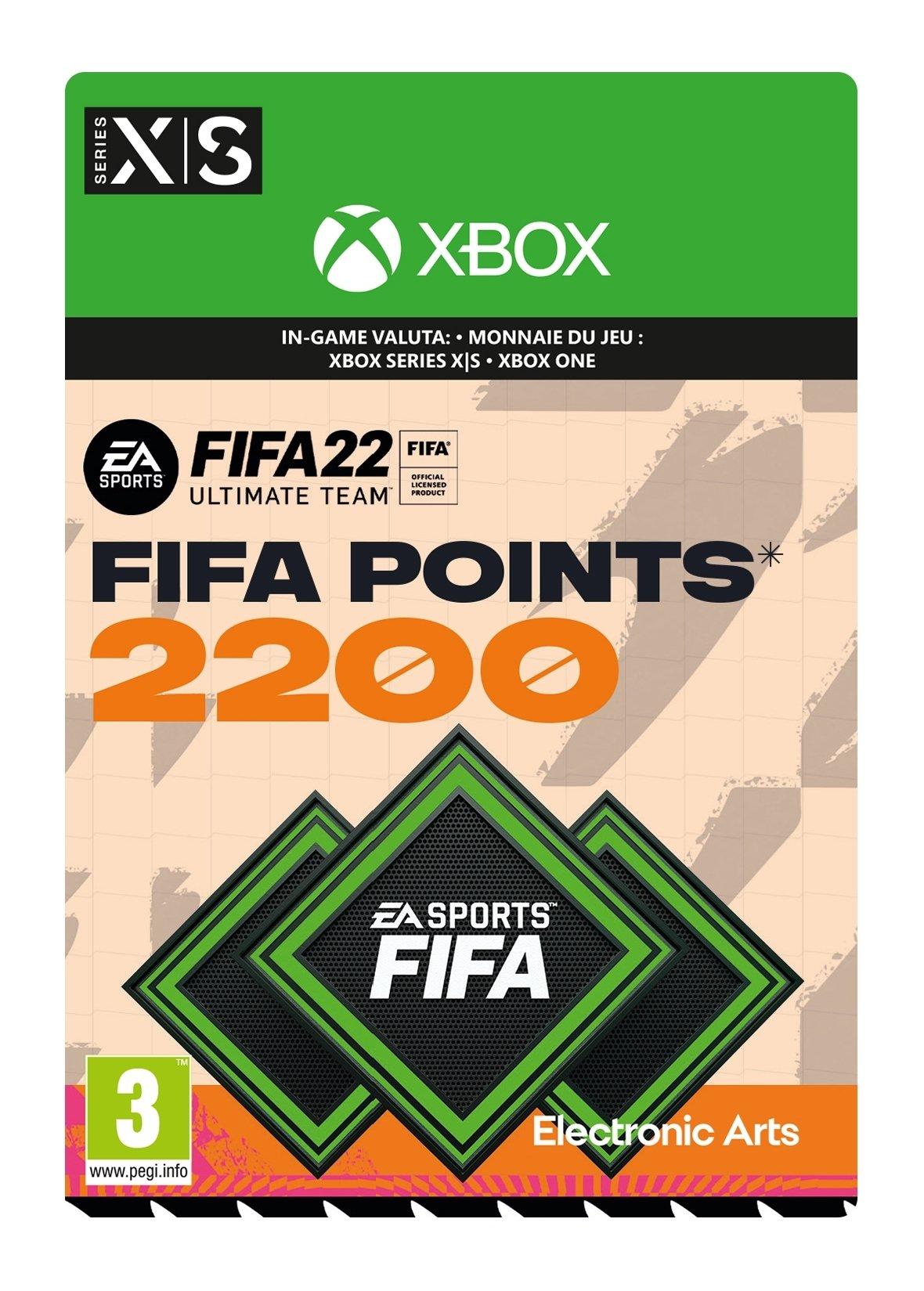 FIFA 22: 2200 FIFA Points - Xbox Series X/Xbox One - Currency - Niet beschikbaar in Belgie | 7F6-00408 (d9c61d53-70d8-a540-b016-01ac31dca9e4)
