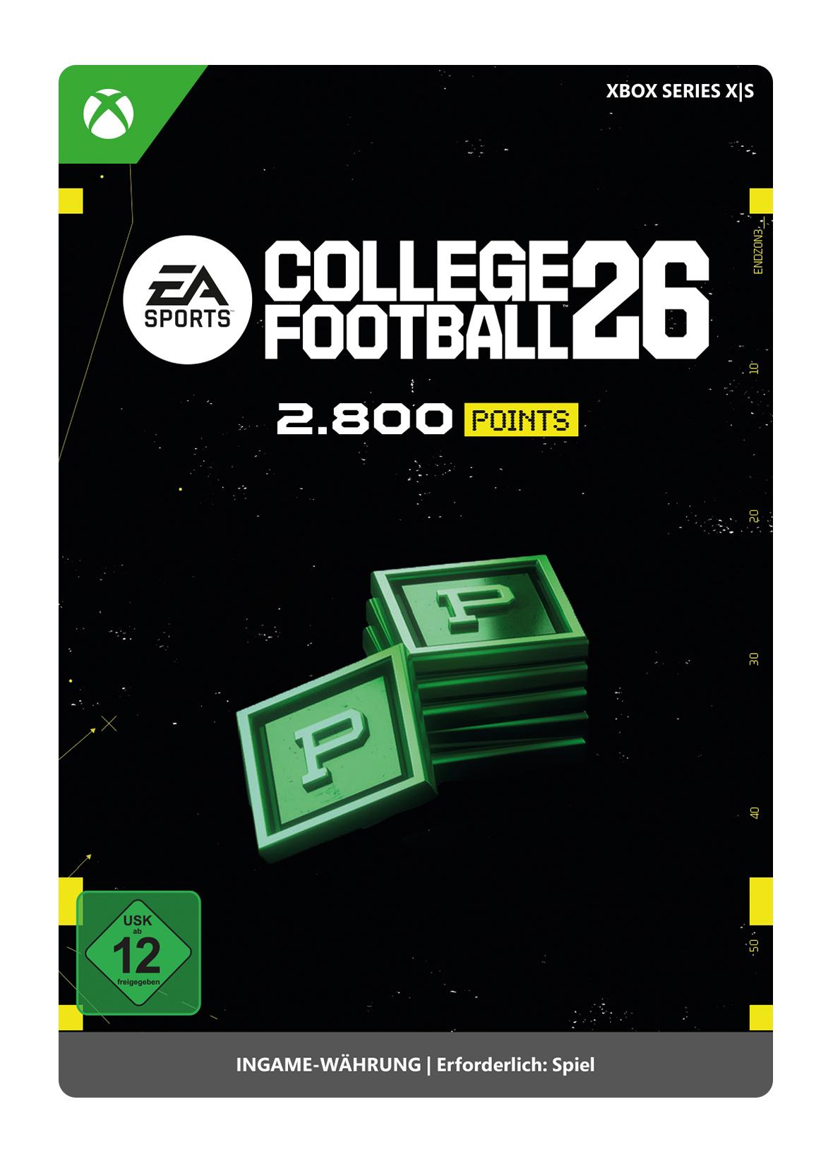 College Football 26: 2800 Points - Xbox Series X|S