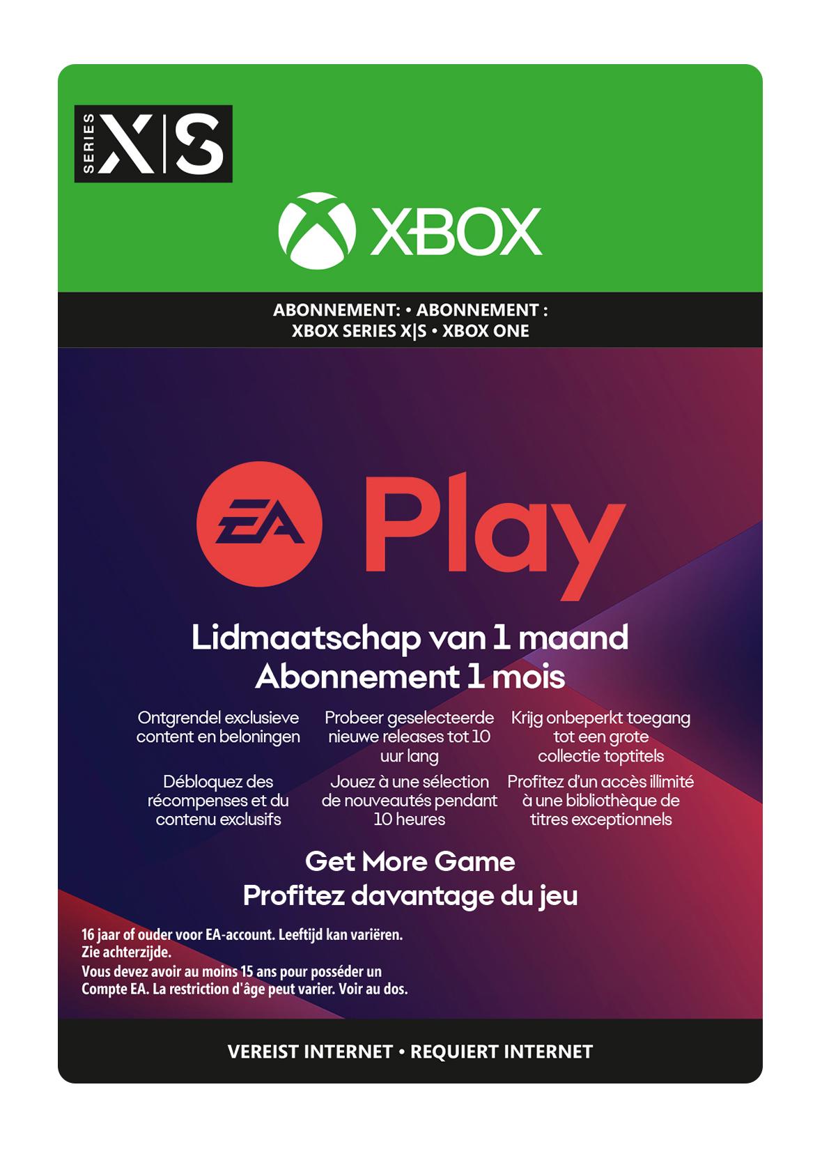 EA Play 1 Month - Xbox Series X|S/Xbox One 