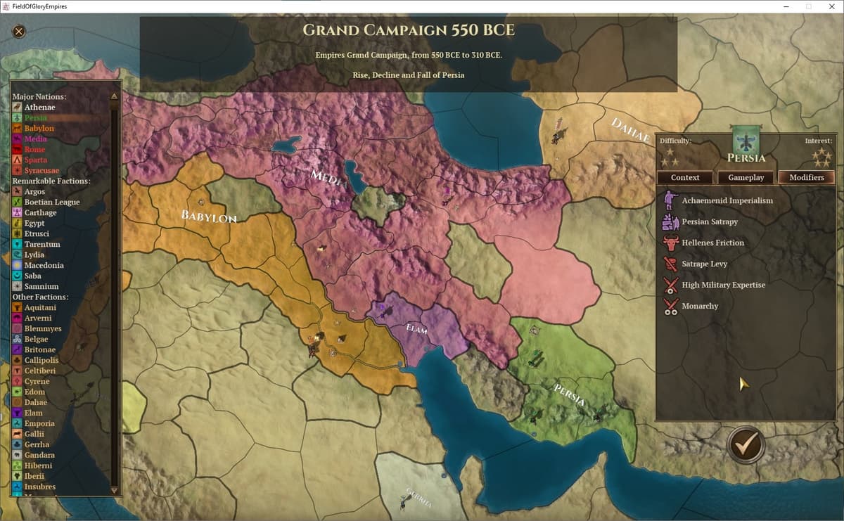 Picture of Field of Glory: Empires - Persia 550 - 330 BCE
