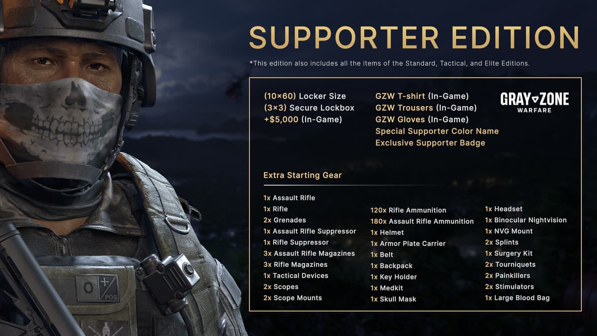 Picture of Gray Zone Warfare - Supporter Edition Upgrade