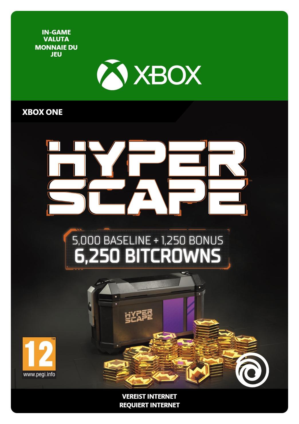 Hyper Scape Virtual Currency: 6250 Bitcrowns Pack - Xbox One