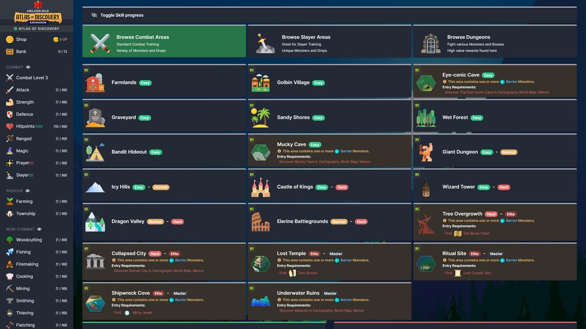 Picture of Melvor Idle: Atlas of Discovery