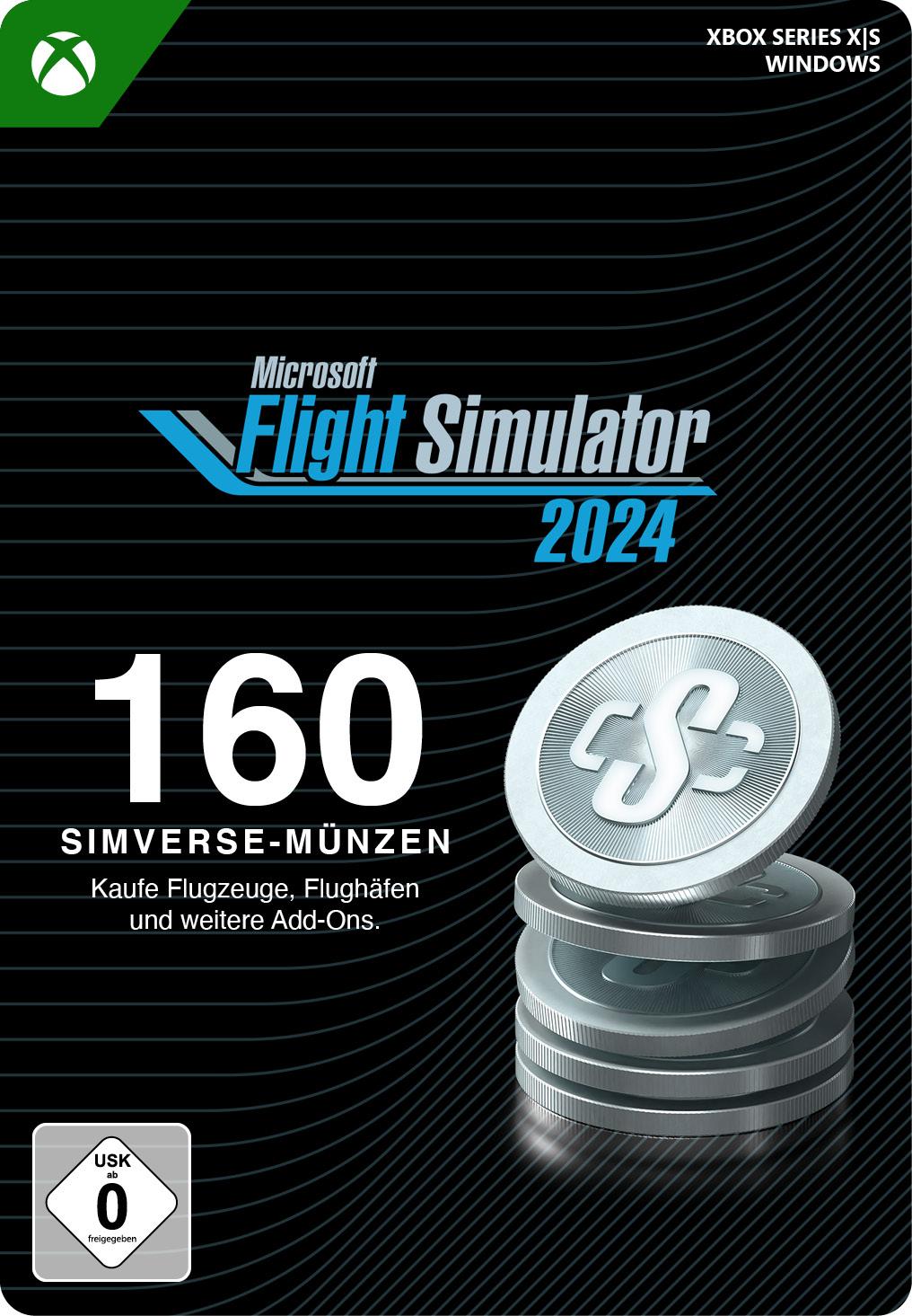 Microsoft Flight Simulator 2024 - 160 Simverse Coins - Xbox Series X|S/Win10