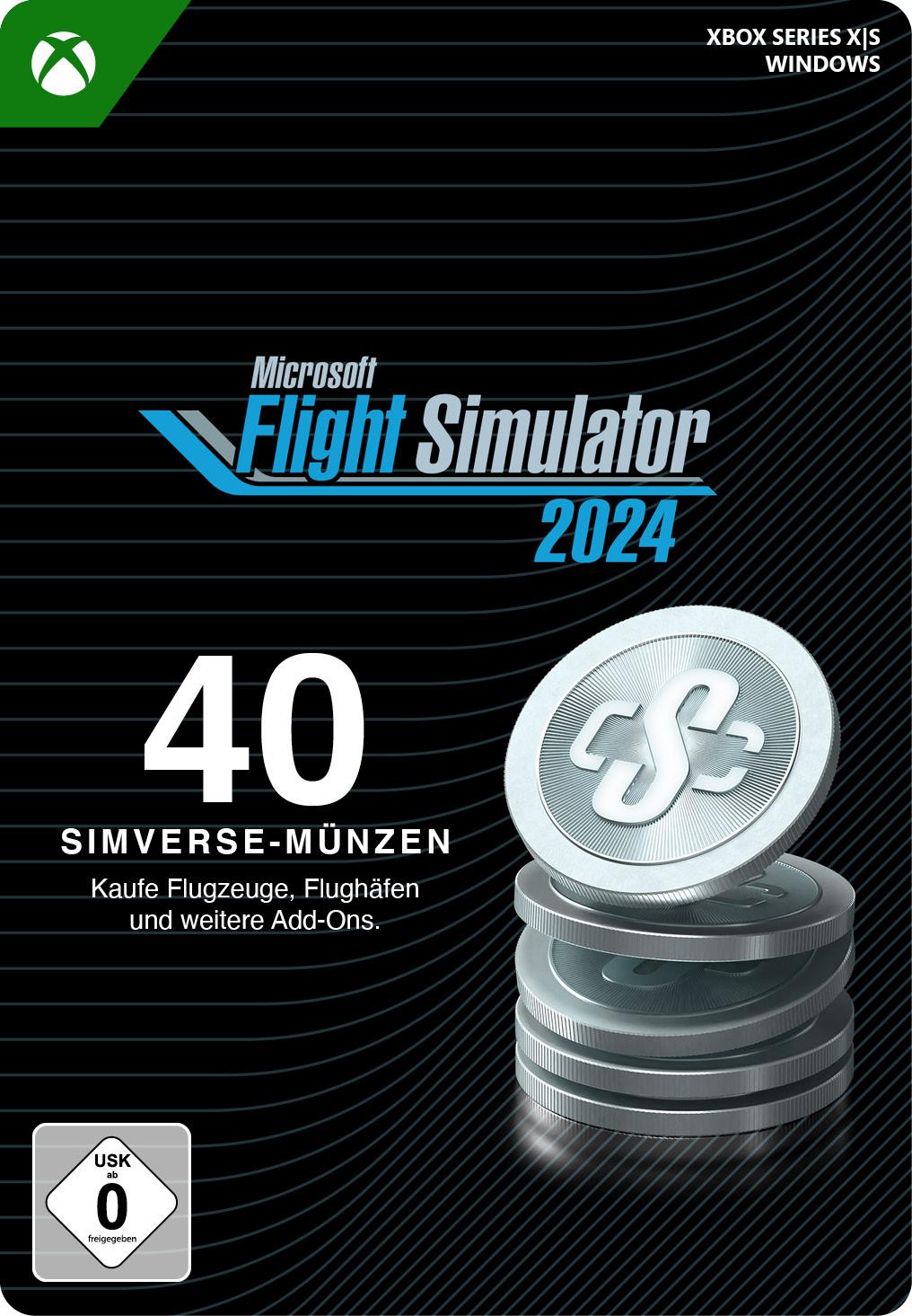 Microsoft Flight Simulator 2024 - 40 Simverse Coins - Xbox Series X|S/Win10