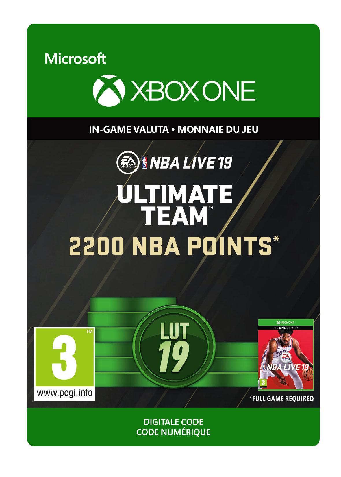 NBA LIVE 19: NBA UT 2200 Points Pack - Xbox One
