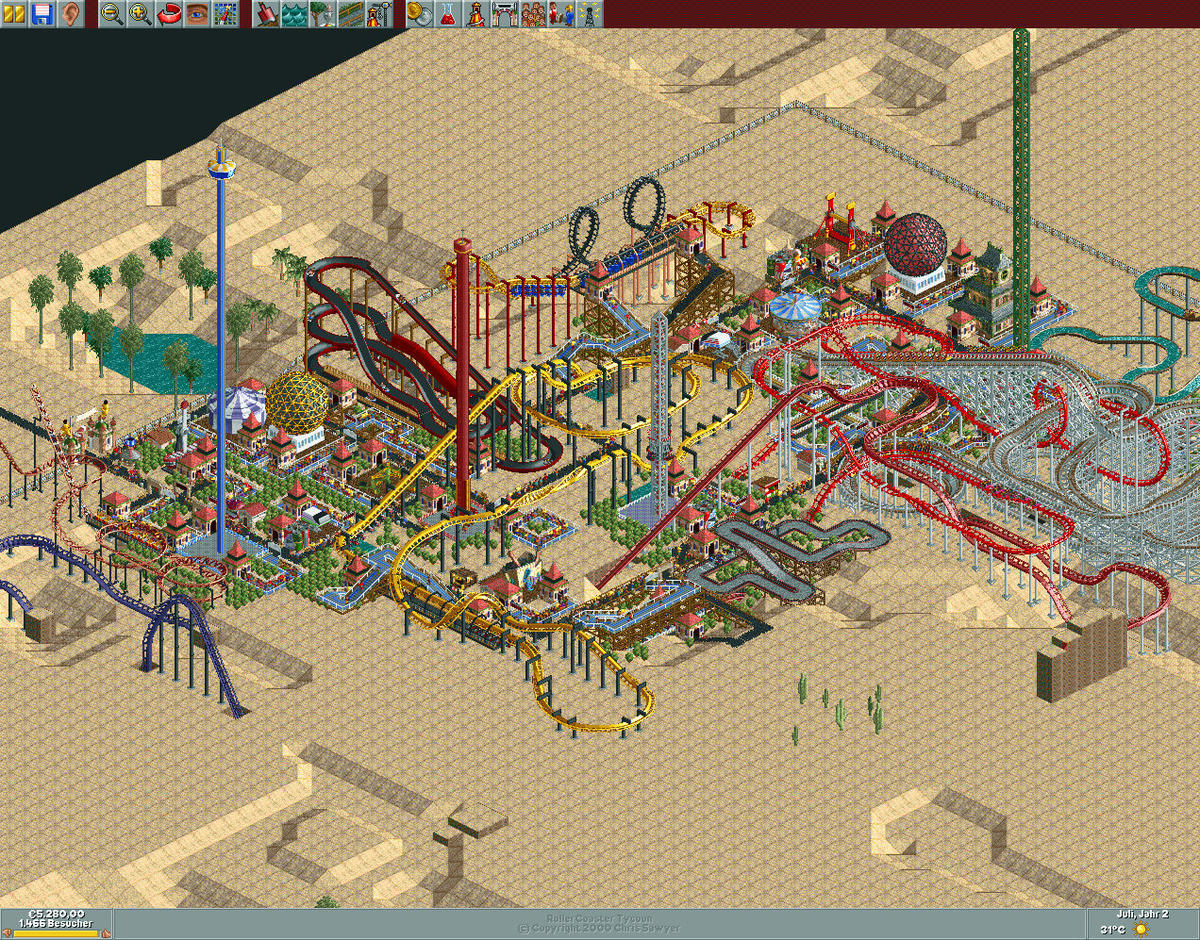 Picture of RollerCoaster Tycoon Deluxe