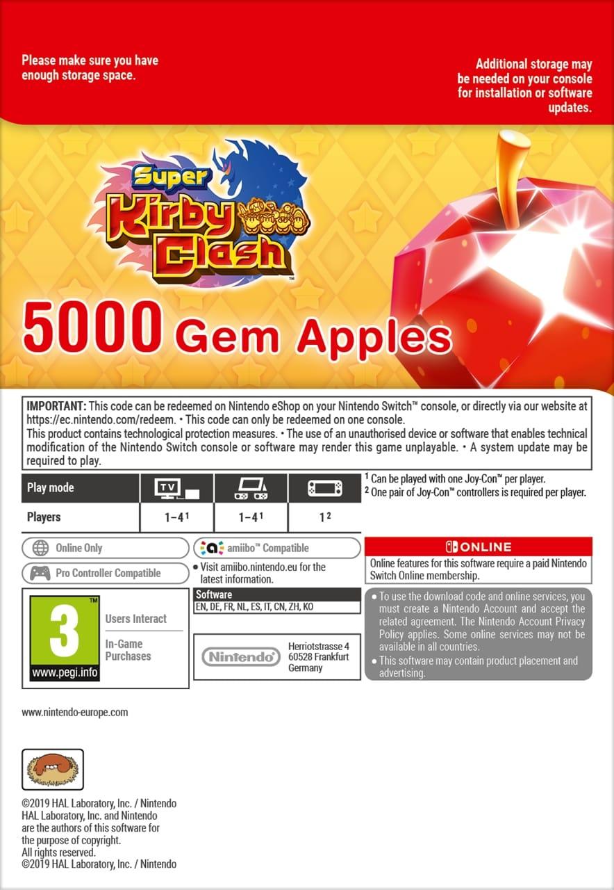 Picture of Super Kirby Clash™ 5000  Gem Apples