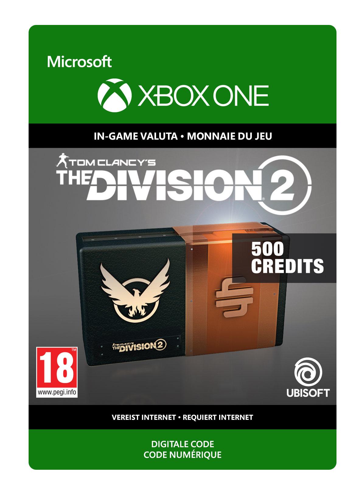 Tom Clancy's The Division 2: 500 Premium Credits Pack - Xbox One