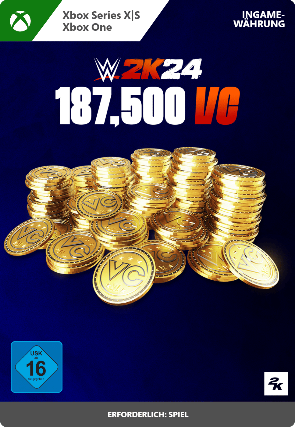 WWE 2K24: 187,500 Virtual Currency Pack - Xbox Series X|S/Xbox One