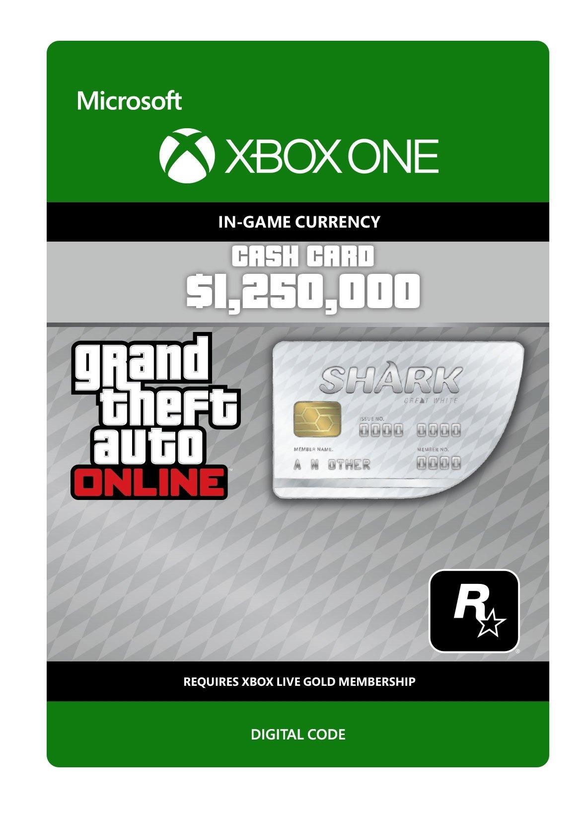 Grand Theft Auto V: Great White Shark Card - Xbox One - Consumable - Niet beschikbaar in Belgie | 7F6-00003 (ab8e452d-ee4e-3145-a4bb-40cee459d829)