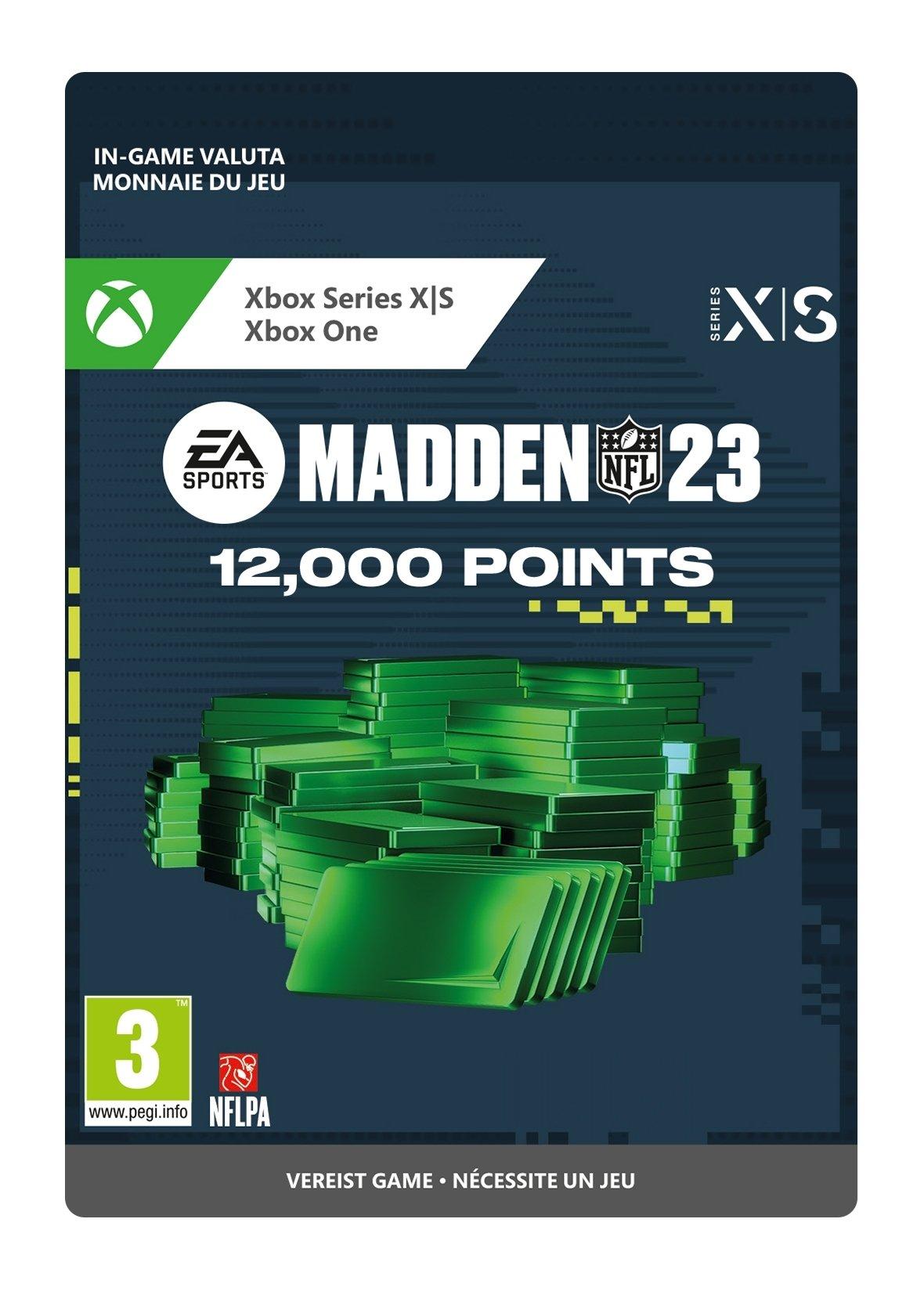 MADDEN NFL 23: 12000 Madden Points - Xbox Series X/Xbox One - Currency - Niet beschikbaar in Bel | 7F6-00458 (771f80f7-05e2-7a4e-ac9f-50e0616f9f29)