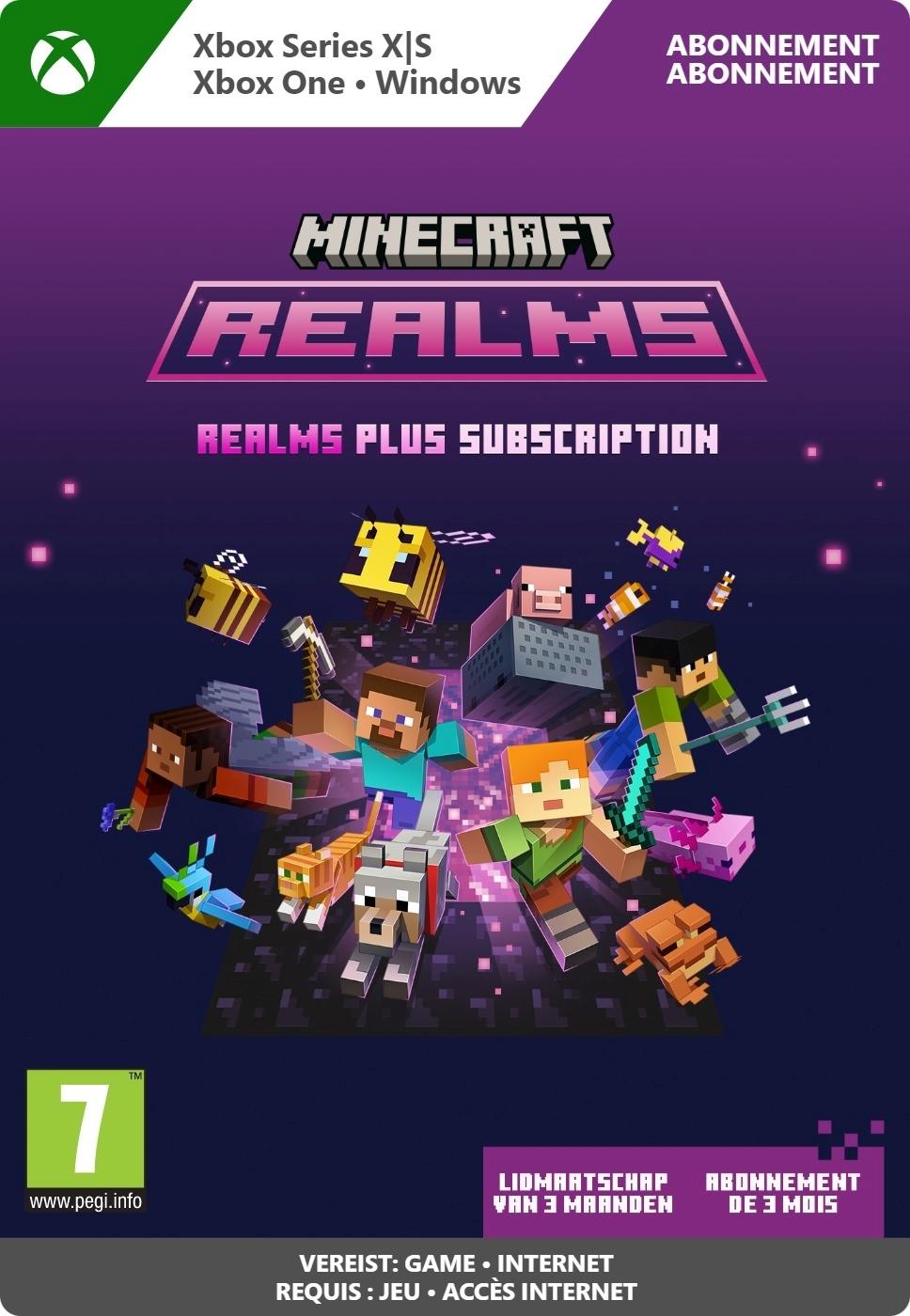 Minecraft Realms Plus 3-Month Subscription - Xbox Series X/Xbox One/Win10 - Subscription | 7LM-00049 (2ce67e39-1f26-0945-b953-b51ee05a2841)