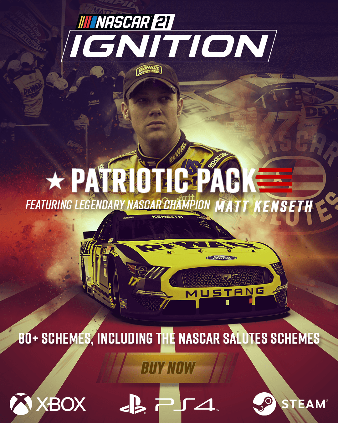 NASCAR 21: Ignition - Patriotic Pack DLC | WW (f580f418-40fd-48b6-b44c-23de6861432f)