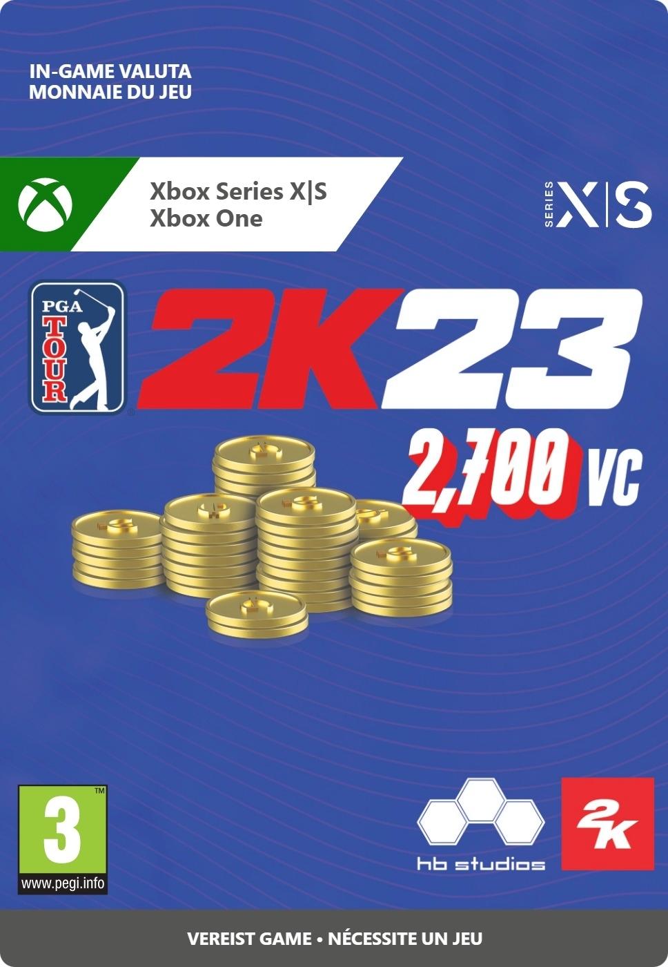 PGA Tour 2K23 - 2,700 VC Pack - Xbox Series X/Xbox One - Currency | 7F6-00501 (a21b5fbe-7fd6-9c4f-96be-735444b5f731)